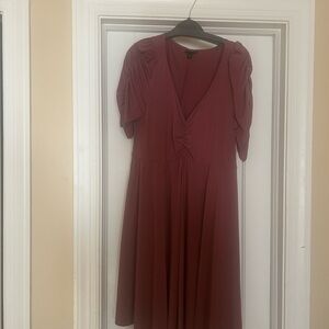 Torrid Dusty Rose Midi Dress